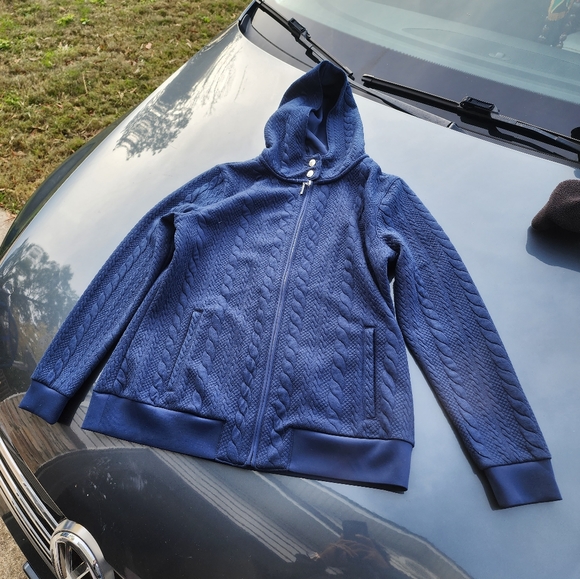 Isaac Mizrahi Hoodie Jacket - Picture 2 of 8